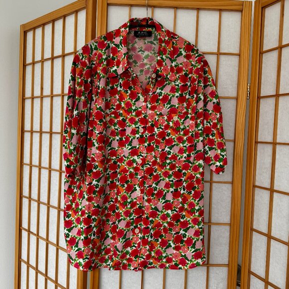 A.P.C. Zoe Pink Shirt (size 38) - Picture 1 of 10